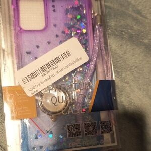 AND Purple Glitter Phone Case for TCL
